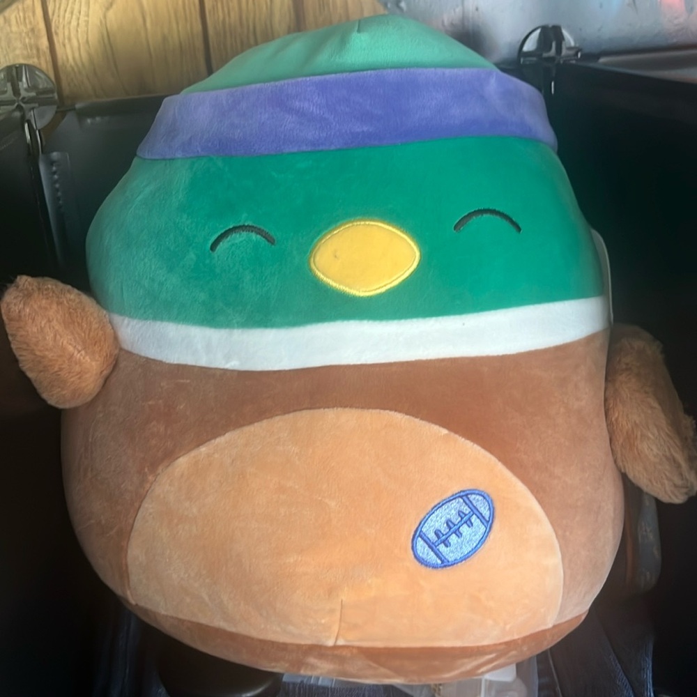 Squishmallow AVERY Football Mallard Duck NWT